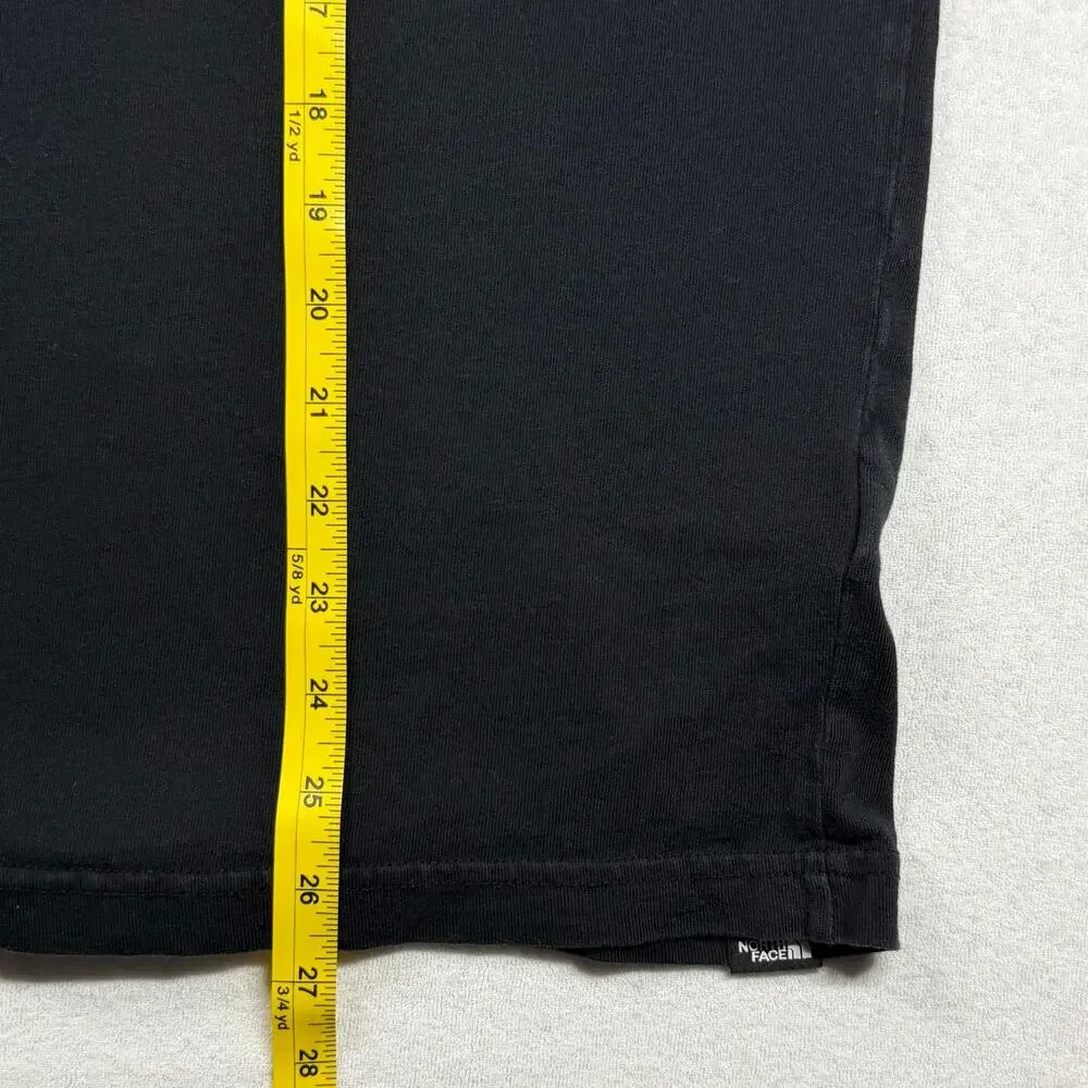 The North Face Men’s T-Shirt Black Yellow Size Medium Cotton Tee